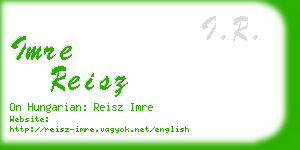 imre reisz business card